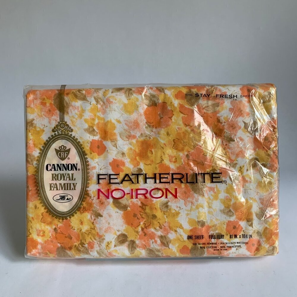 Cannon Royal Family Featherlite No-Iron Muslin Flat Sheet 81 x 104" New - Picture 4 of 5
